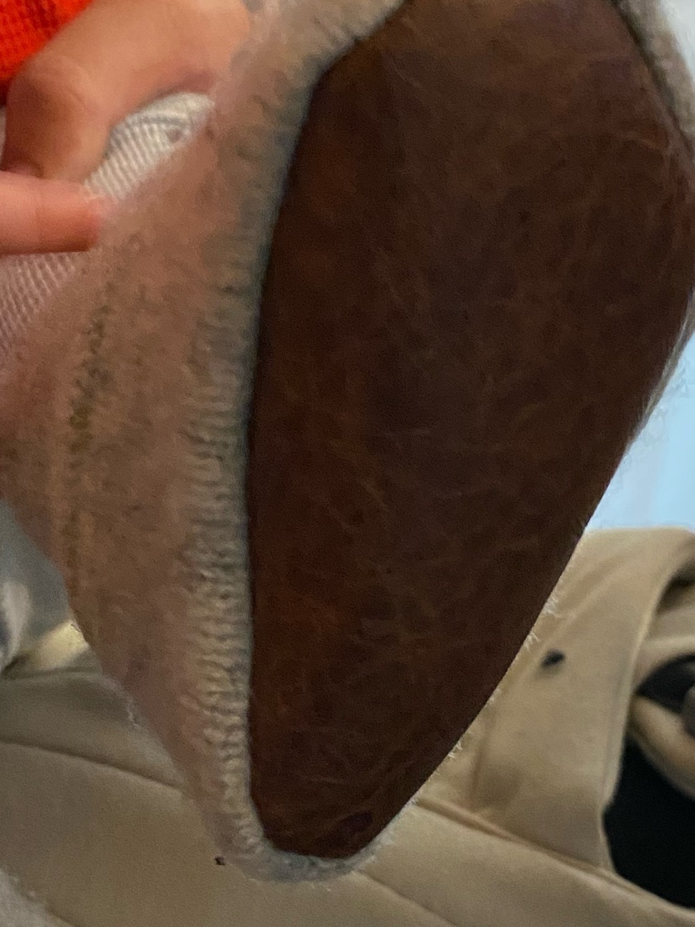 Tan Lambswool Booties